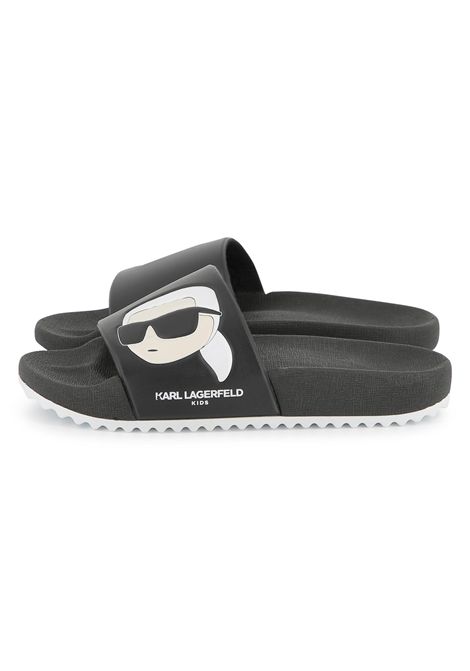 Ciabatte con logo KARL LAGERFELD KIDS | Z3037909B